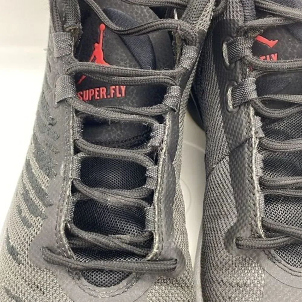EUC 2018 Mens Nike Air Jordan Super Fly 5 Black Infrared Sneaker Shoes 6.5 - Picture 8 of 9